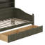 Lit de jour simple avec 2 tiroirs, structure de lit de jour en bois avec tablettes de rangement-1524464869