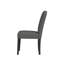 Chaise d'appoint en tissu noir Nashla