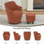 Fauteuil demi-tonneau pivotant avec rangement 360 °-426294278