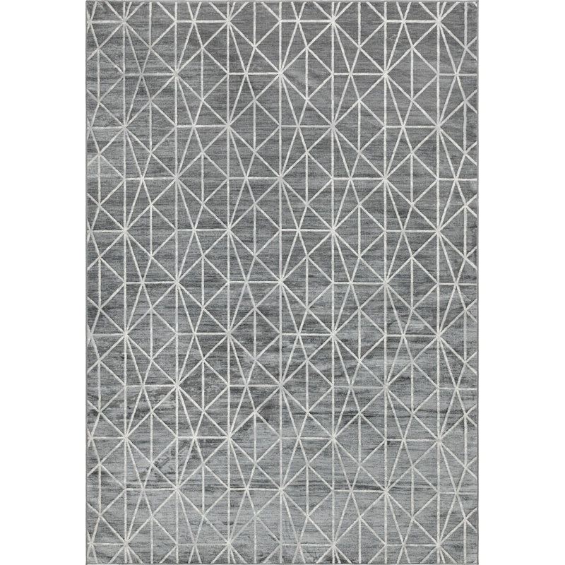 Clidy Abstract Indoor Rug, Rectangle 9'10" x 14'