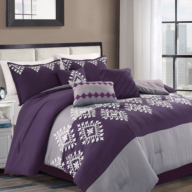 JABA-20210618 Polyester Floral Comforter, Queen Comforter 