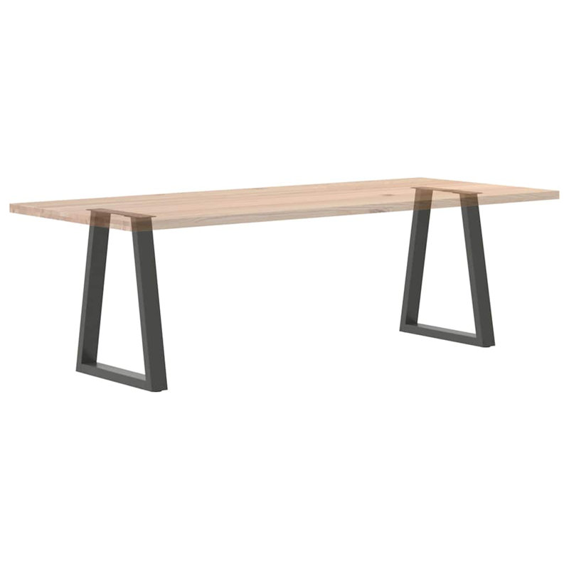 Auvil Table Leg, Anthracite, 43.3cm H x 60cm W x 6cm D