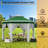 Outdoor Gazebo for Patio, Pop Up Canopy Tent with Mosquito Netting, Heavy Duty Party Tent-123130376