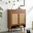 34.6*13.7*43 Inches Multi-Functional Modern Minimalist Walnut-Colored MDF Shoe Cabinet - Perfectly Blends Into Nordic, And Industrial Style Homes-1208331362