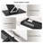 Extendable Faux Marble Dining Table with Metal Base for 8-10 People