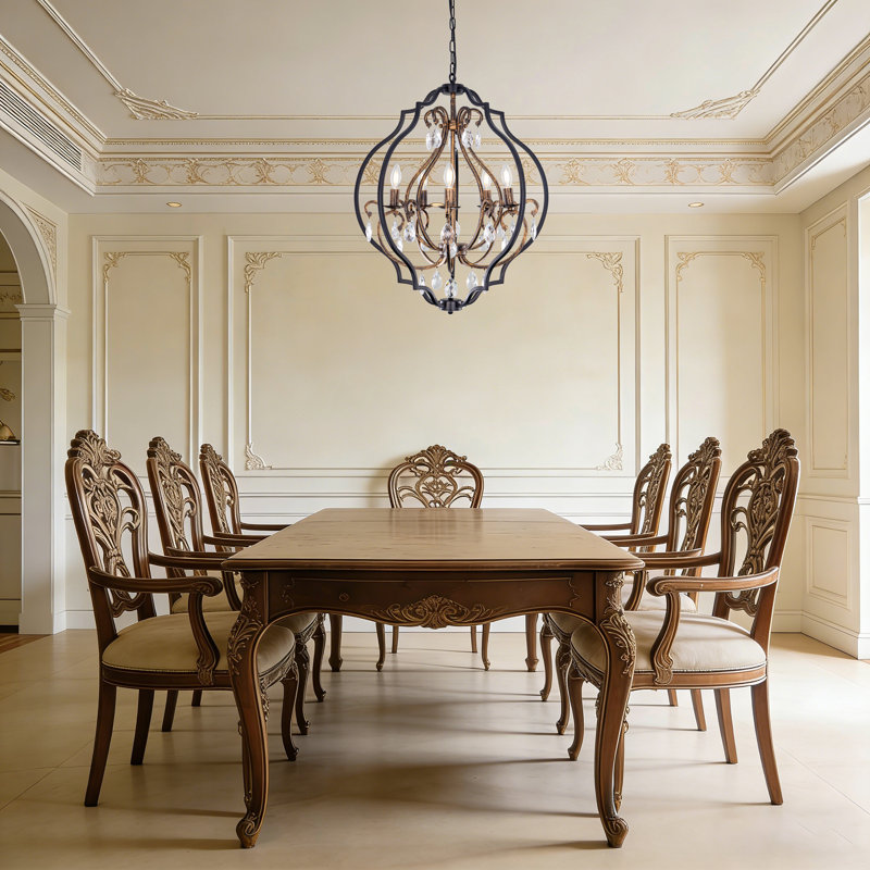 Lustre géométrique à 5 lumières Oelwein