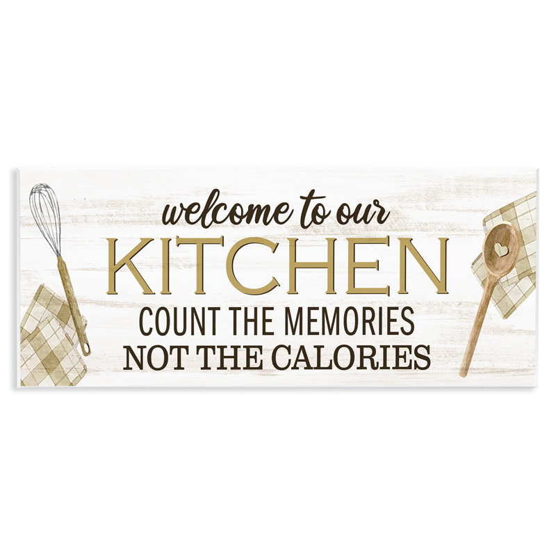 «Bb-011-Canvas Count Memories Not Calories On Canvas» par Kim Allen, reproduction