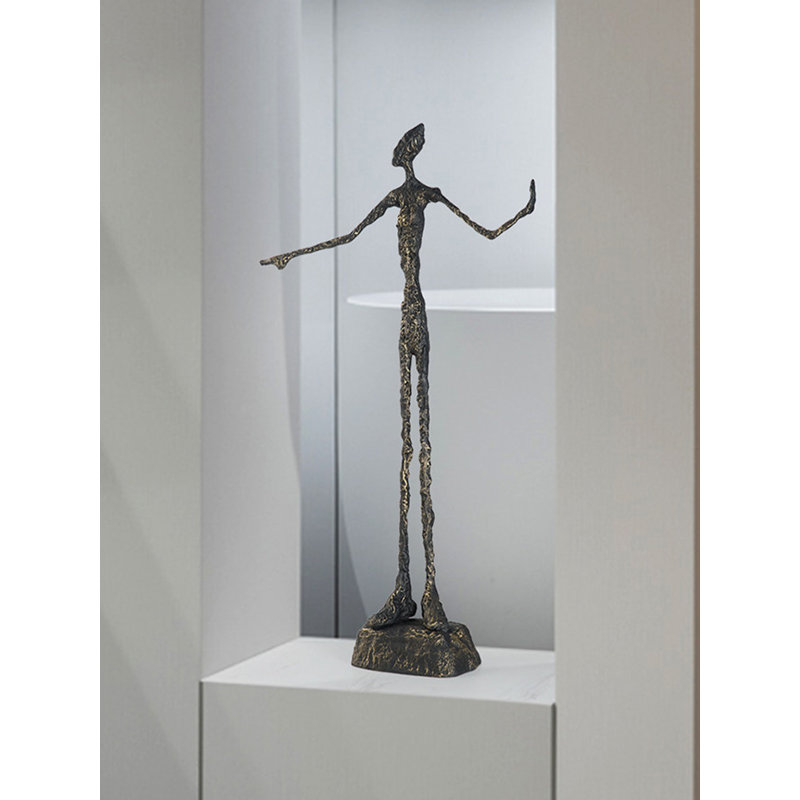 Slender Abstract Human Tabletop Sculpture Modern Indoor Home Decor Statue