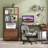 Bookcase, 4-Tier Bookshelf With 2 Drawers, Etagere Standard Book Shelves Display Shelf For Home Office-322796197