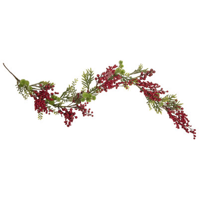 Guirlande de Noël Frosted Pine and Red Berry - non éclairée