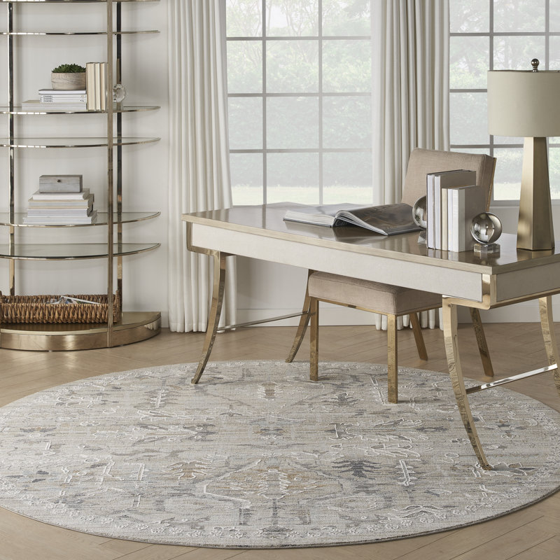 Bennefield Oriental Area Rug, Round 239cm