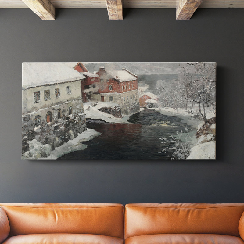 Série paysage - CDXIV - Toile tendue avec châssis - Prêt à accrocher, H 16 po x l 32 po