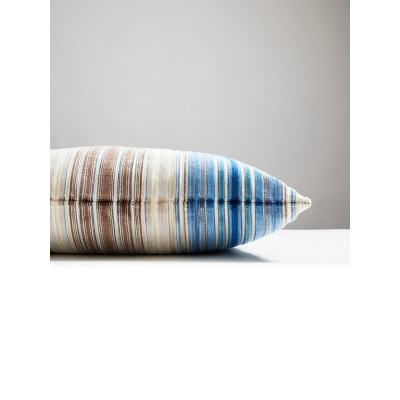 Square Pillow Cover & Insert, Blue Wood