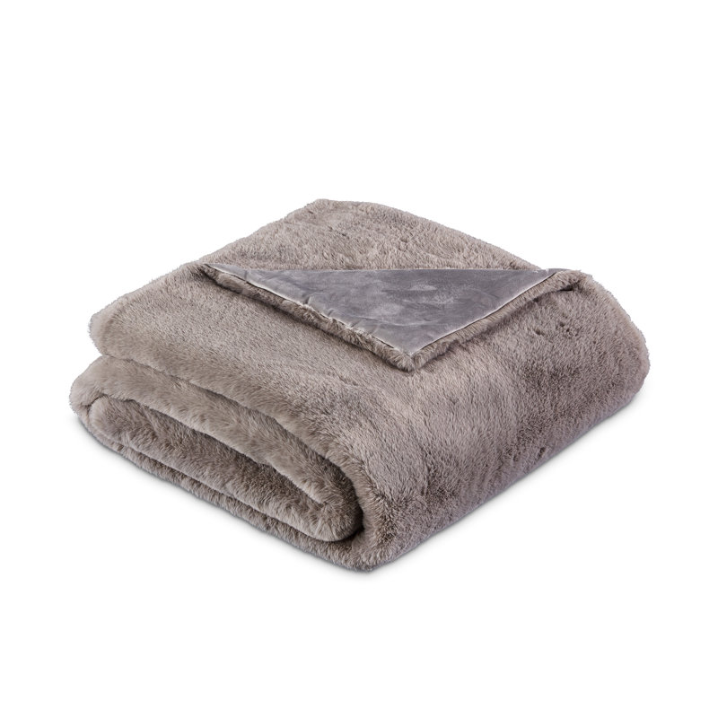 Hopps Throw Blanket, Platinum
