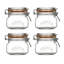 Kilner Clip Top Jars Square 0.5L (Set of 4)