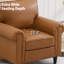 39.4" W Upholstered Accent Chair Faux Leather Armchair Transitional (Set Of 2)-162008175