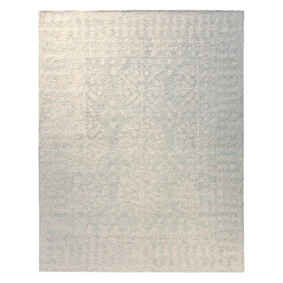 Tapis gris / ivoire en laine touffeté à la main Pfeifer
