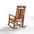 Outdoor Patio HDPE Rocking Adirondack Chair-909186462