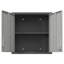 Armoire de rangement murale en métal avec porte verrouillable et 1 tablette pour garage, bureau, assemblage requis