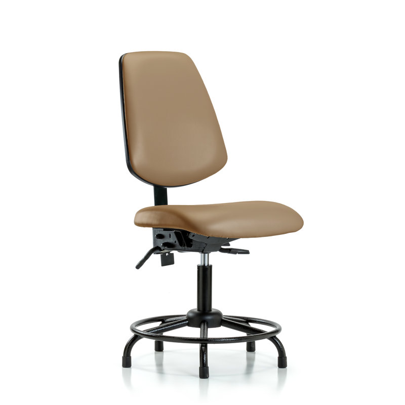 Eloise Drafting Chair, Glides, Not Included, Taupe