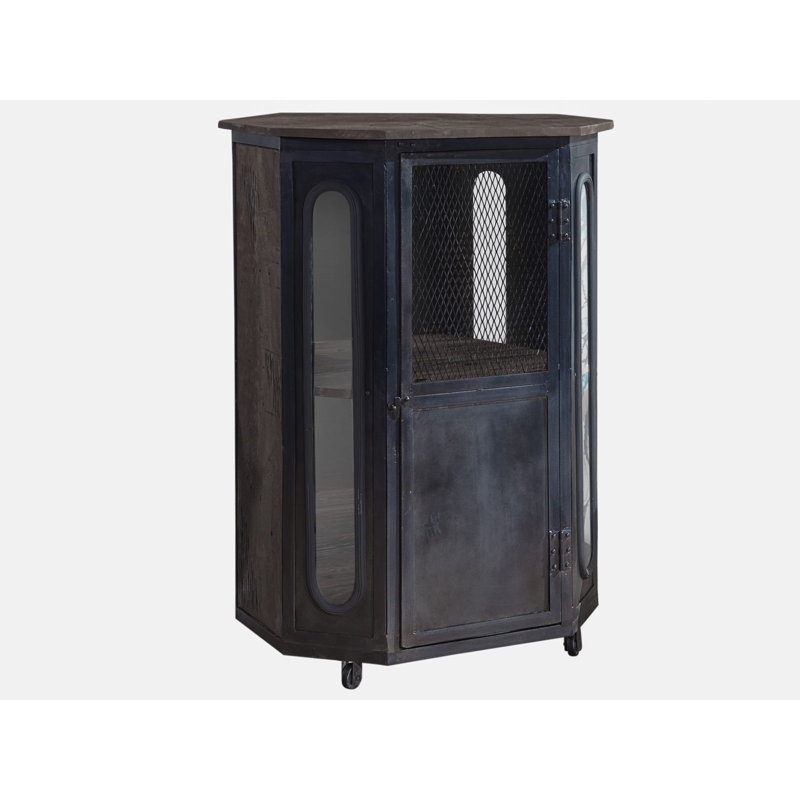 Display Cabinet, Lacquered Grey