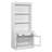 83.4"Tall Bookshelf Suite With LED Lighting,  Bookcases With Glass Doors And Drawers,2-Piece Set Storage Bookcase Suite With Open Shelves