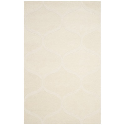 Hand-Tufted Wool Ivory Area Rug