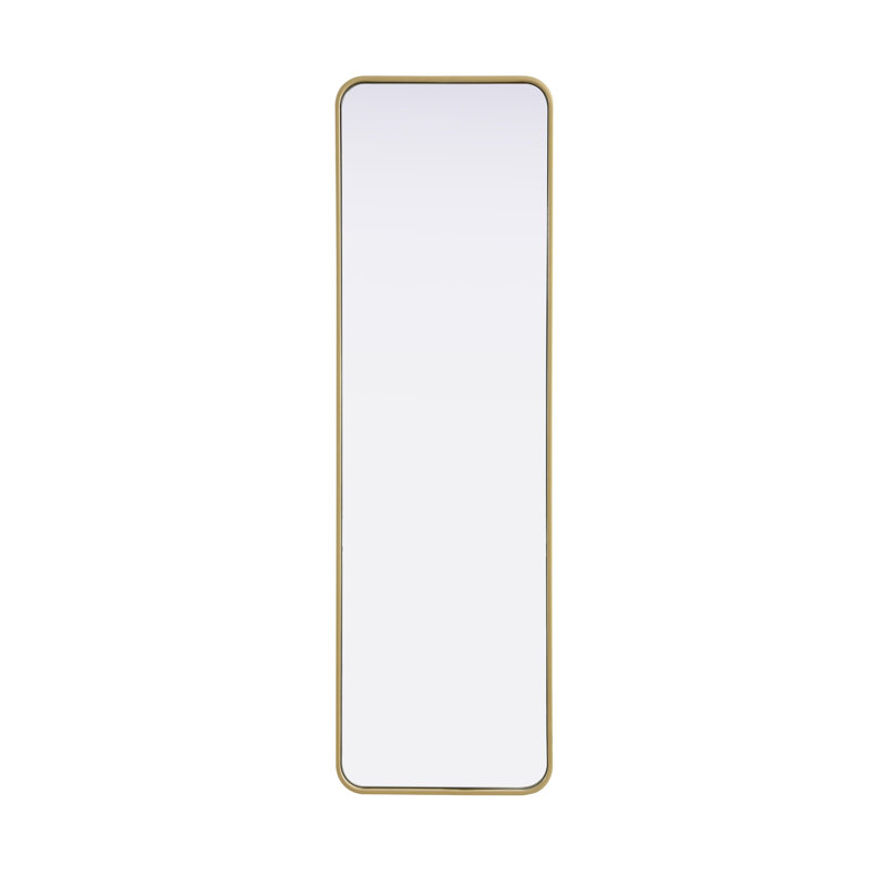 Erath Contour Metal Mirror, Brass, 60" x 18"