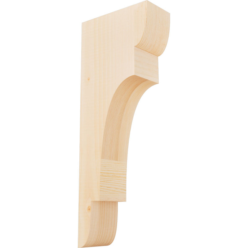 New Brighton Corbel, H 20 po x l 3,5 po x P 8 po, Sapin de Douglas, Lisse