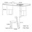 Ensemble de table en pierre noyer mat
