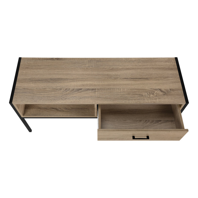 Meuble télé pour téléviseur de 48 po ou moins Braxter, Taupe foncé