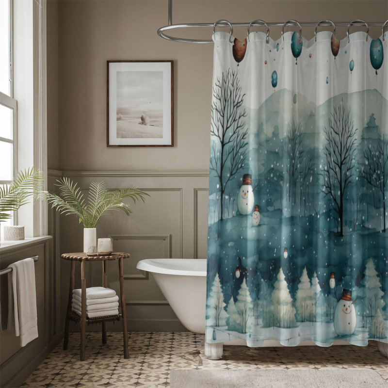 Rideau de douche Premium Oasis, H 74 po x l 71 po