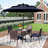 4 - Person Patio Dining Set with Rectangular Table , Cushions Included