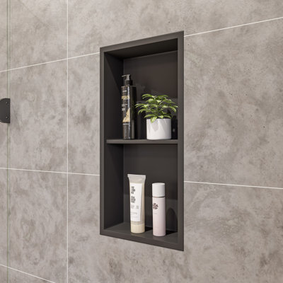 Adhesive Stainless Steel Shower Shelf