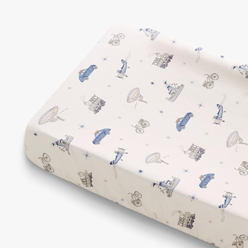 Transit Treasures Changing Pad Cover, Blue