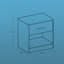 Meraya 39 cm W Bedside Table-308208390