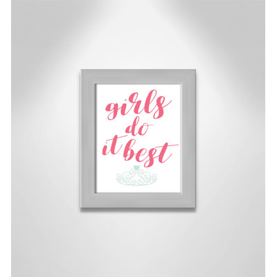 «Juvenile Girls Do It», art encadré «Girls Do It», art encadré