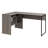 Joziah L-Shaped Writing Desk with Built-In Electrical Outlet