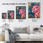 Regal Pink Lion Tropical Jungle Wall Art Print