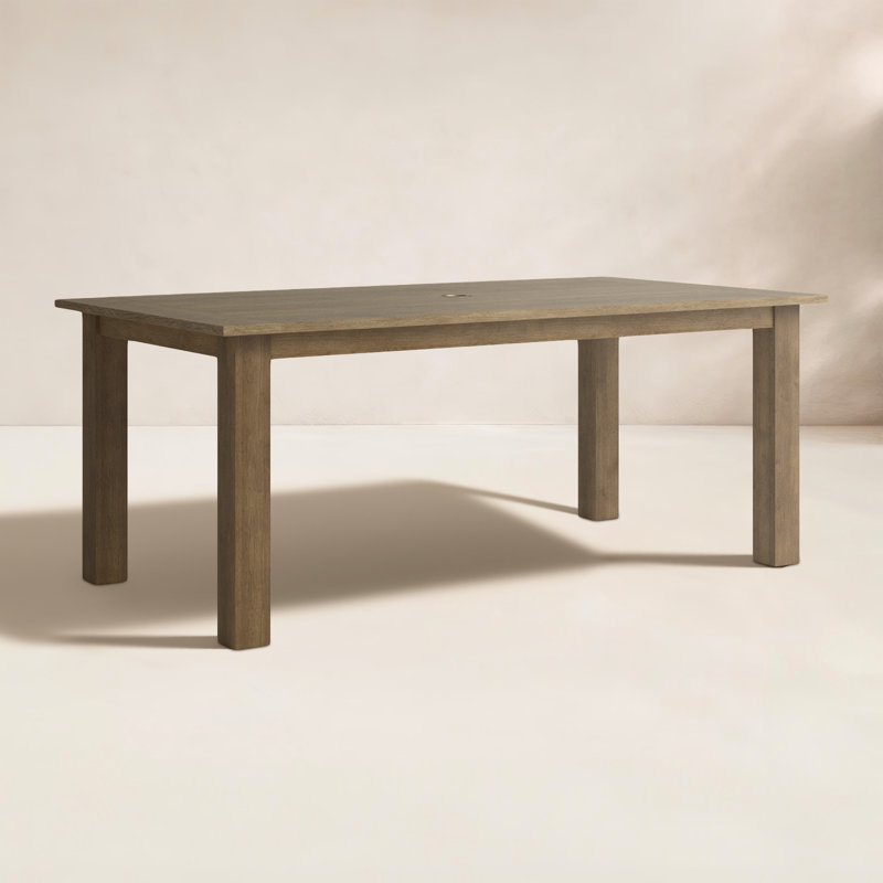 Coastal Teak Outdoor Dining Table, 72" L x 39" W