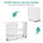 46" X 15.5" Folding Sewing Table, Portable Craft Station With Storage Shelf