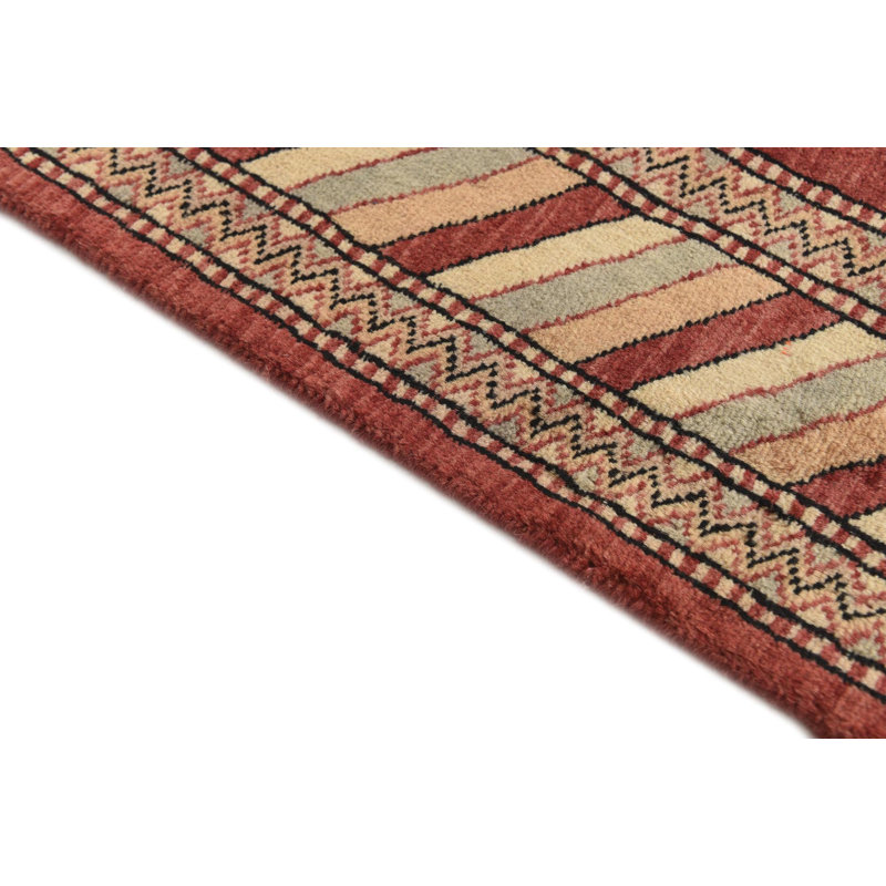 3x5 Kashkuli Gabbeh Plum Red Rug