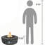 Round Polyresin Propane Smokeless Fire Pit