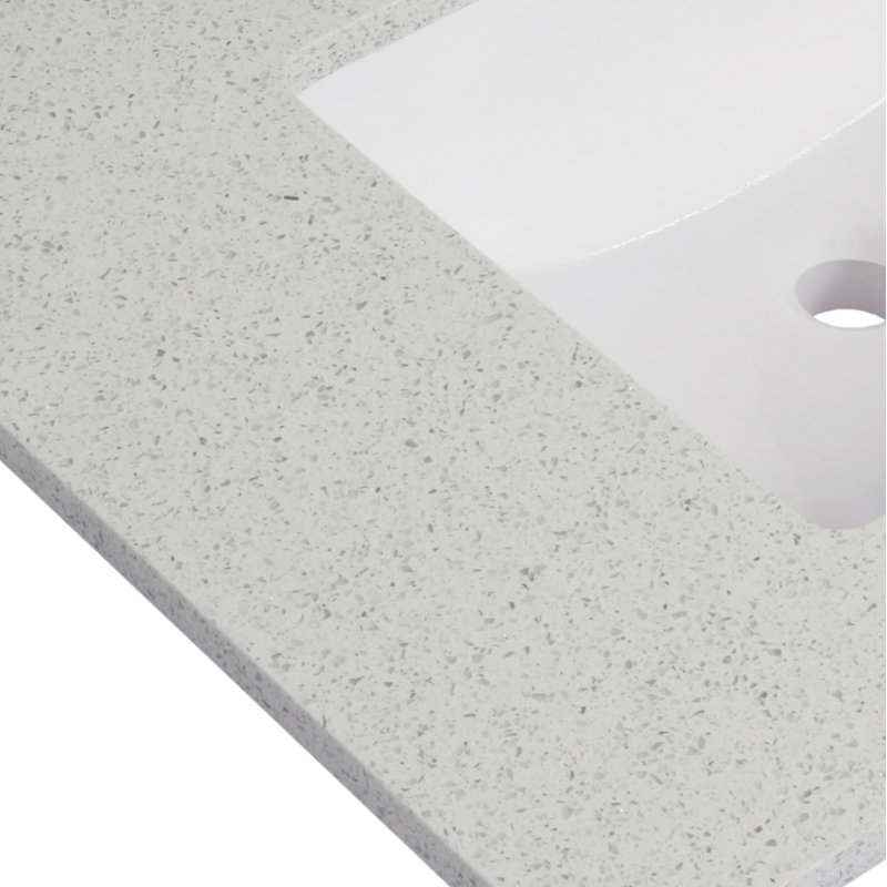 Ensemble de meuble-lavabo simple 25 "aguallo, Espresso, Blanc galaxie