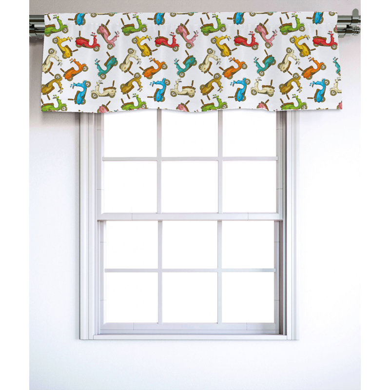 Sateen Ruffled Window Valance
