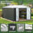 12 ft. W x 10 ft. D Outdoor Metal Shed Storage with Updated Frame Structure and Lockable Doors
