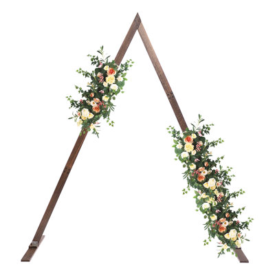 Arche de mariage en bois 8,2 pi, support pour fond de mariage