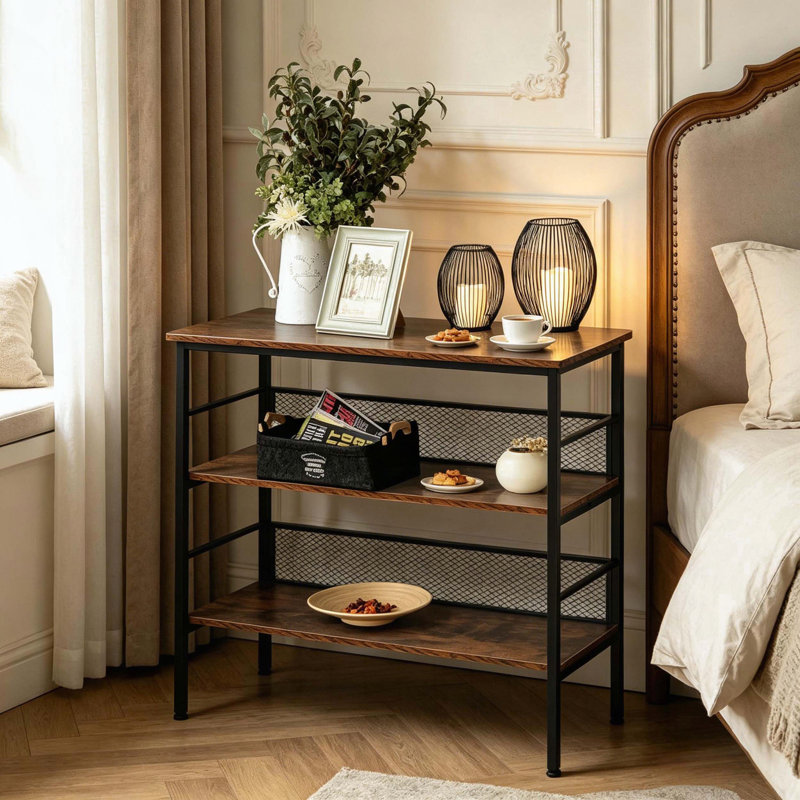 3-Tier Open Shelving Unit with Adjustable Feet