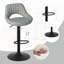 Simonsen Swivel Upholstered Adjustable Height Counter Stool with Metal Frame-1139129957