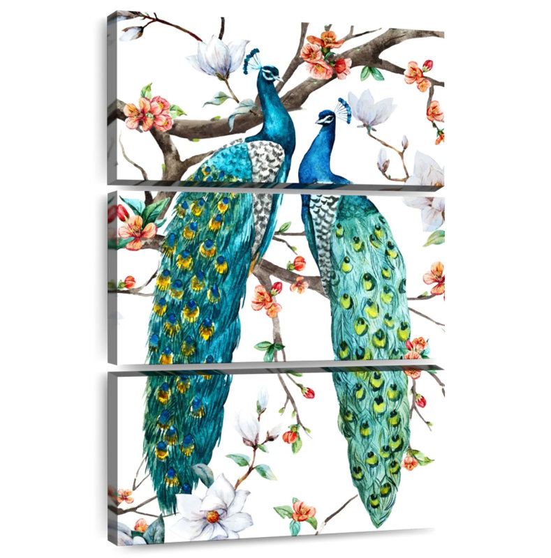Brampt Paradise Birds I, 38" H x 24" W